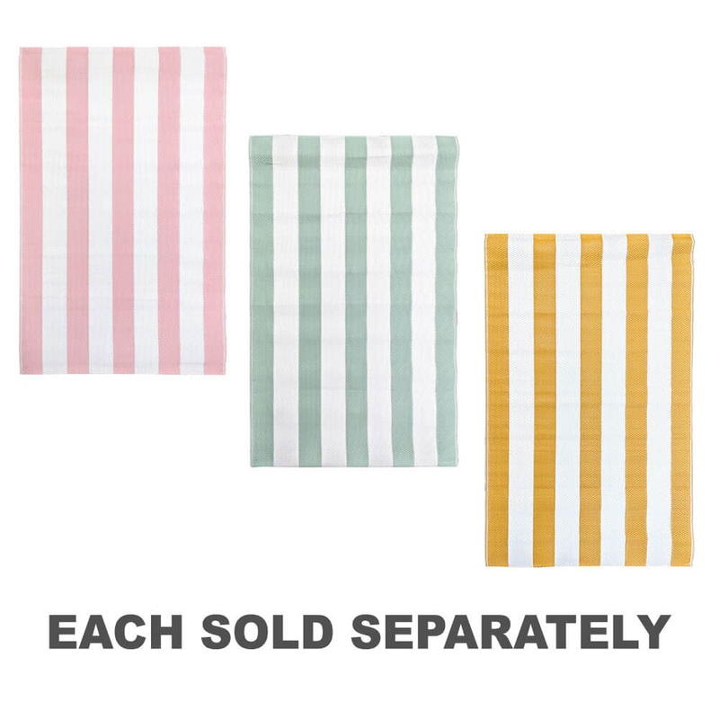 Stripe rtro de rug extrieur imprim (180x120 cm)